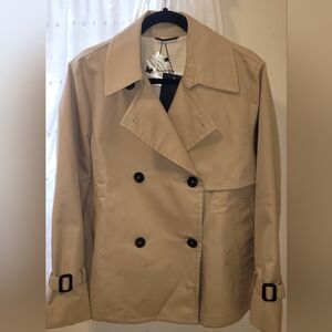 Weekend Max Mara Beige Double-Breasted Trench Coat